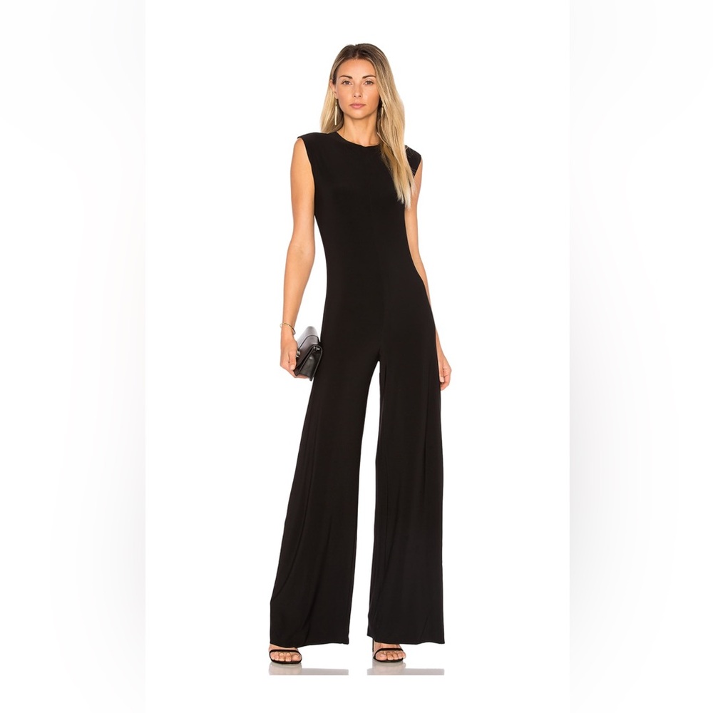 Norma Kamali Sleeveless Black Jumpsuit